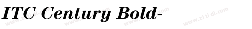 ITC Century Bold字体转换